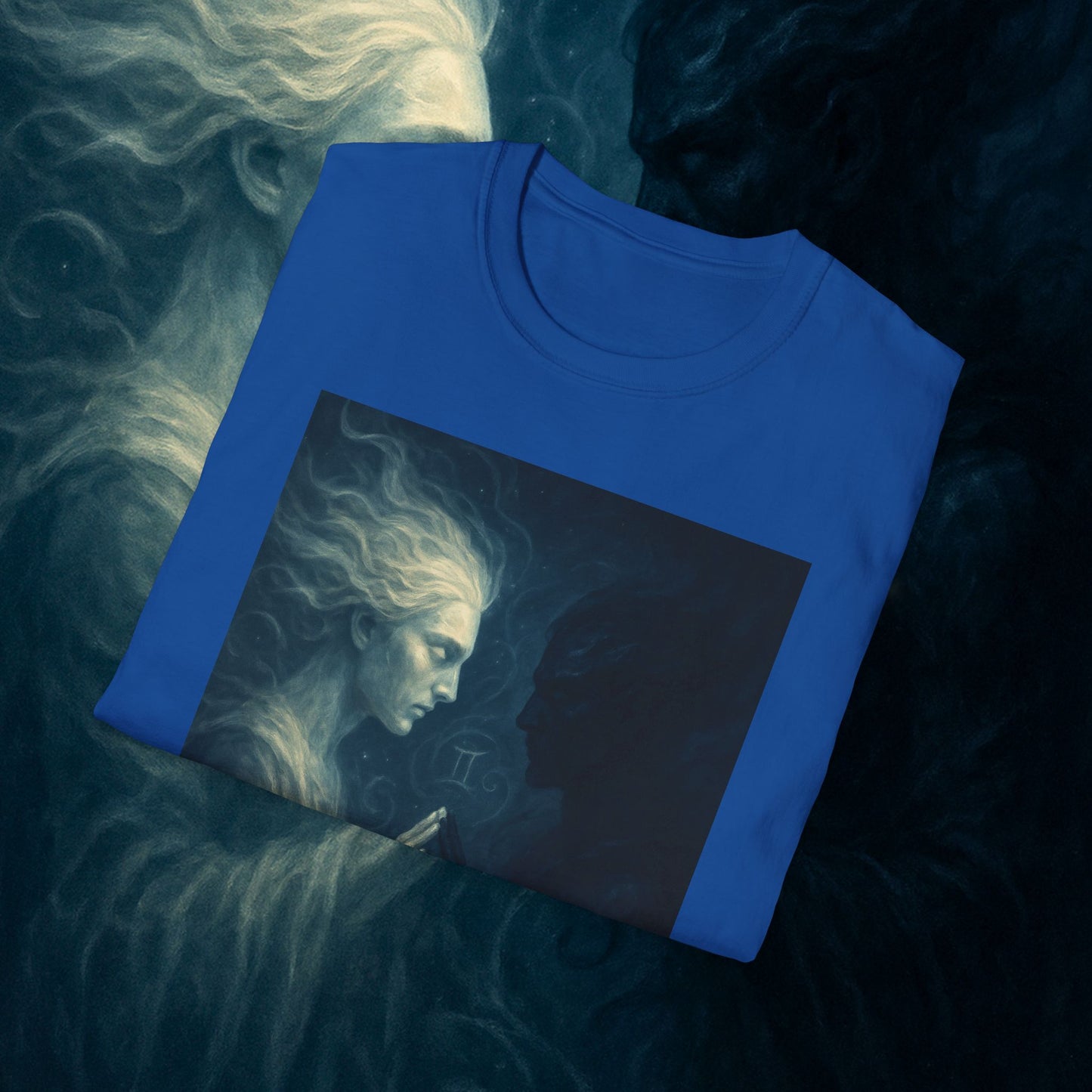 "Camiseta ♊ Géminis — Reflejo del alma dividida"