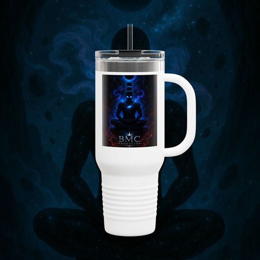 "Taza de viaje aislada 🌌 Nok Tael, el Destello del Vacío"