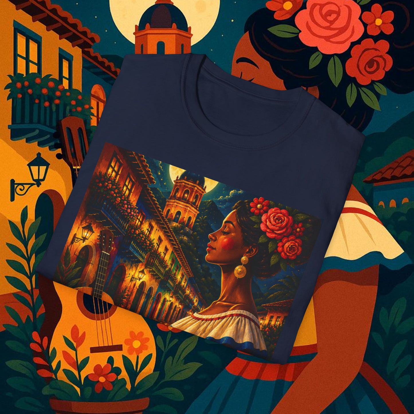 "Camiseta Colombia: Magia de Colores, Café y Tradición ☕🎨🌄"