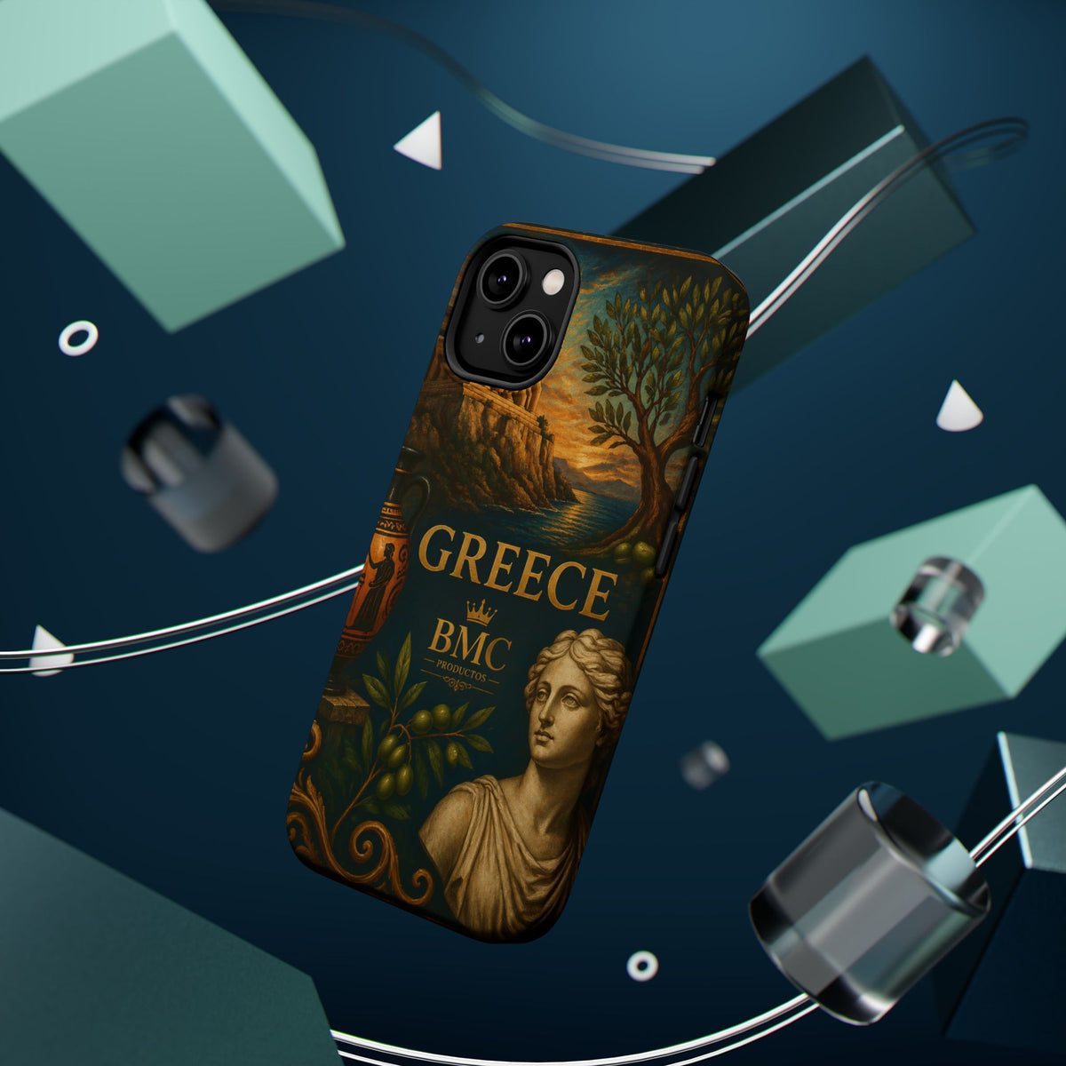 "Funda Magnética Reforzada Magnética Reforzada Grecia: Cuna de Dioses, Maravillas y Filosofía 🌊🏛️⚡"