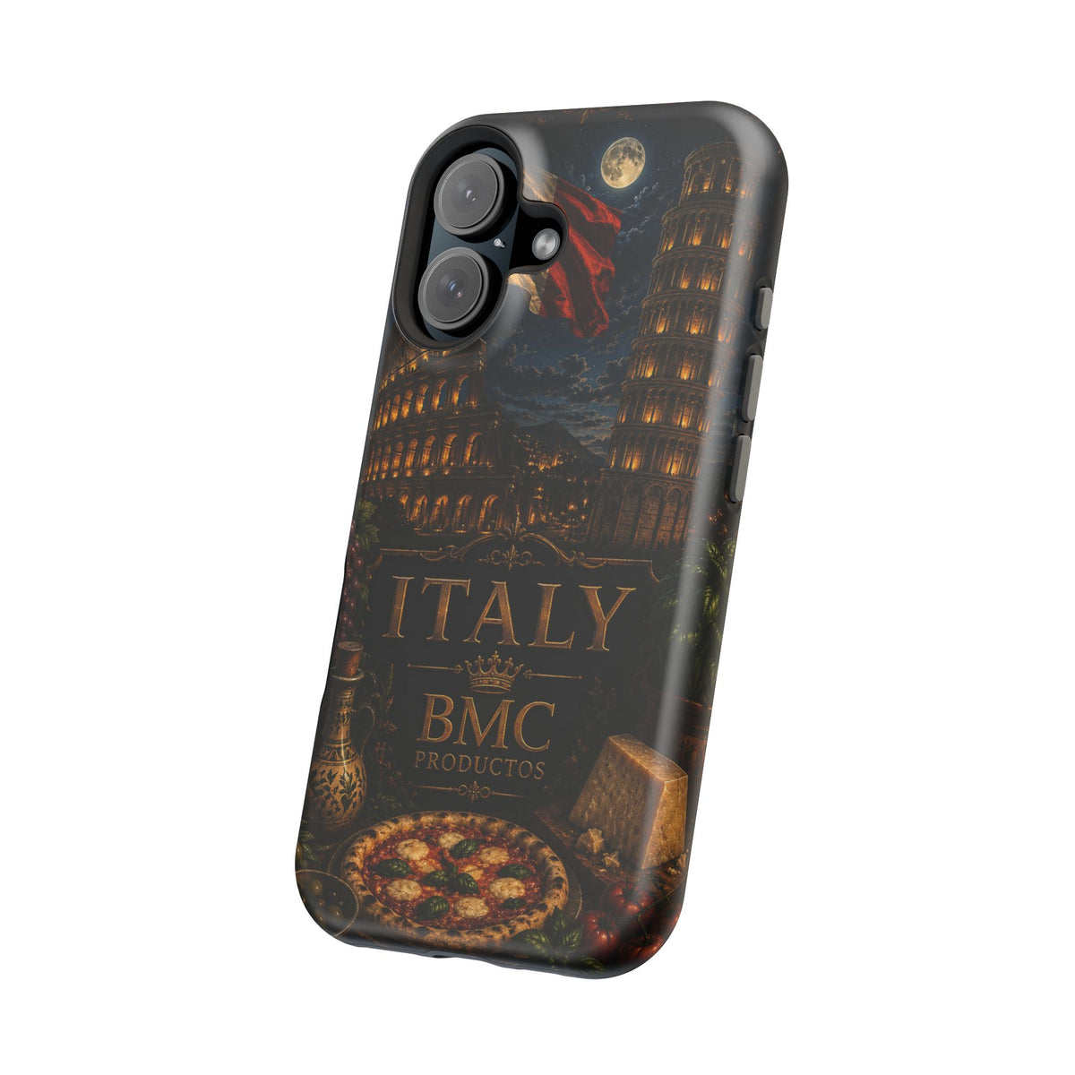 "Funda Magnética Reforzada Magnética Reforzada Italia: Arte, Pasión y Sabores Eternos 🎨🍝🏛️"