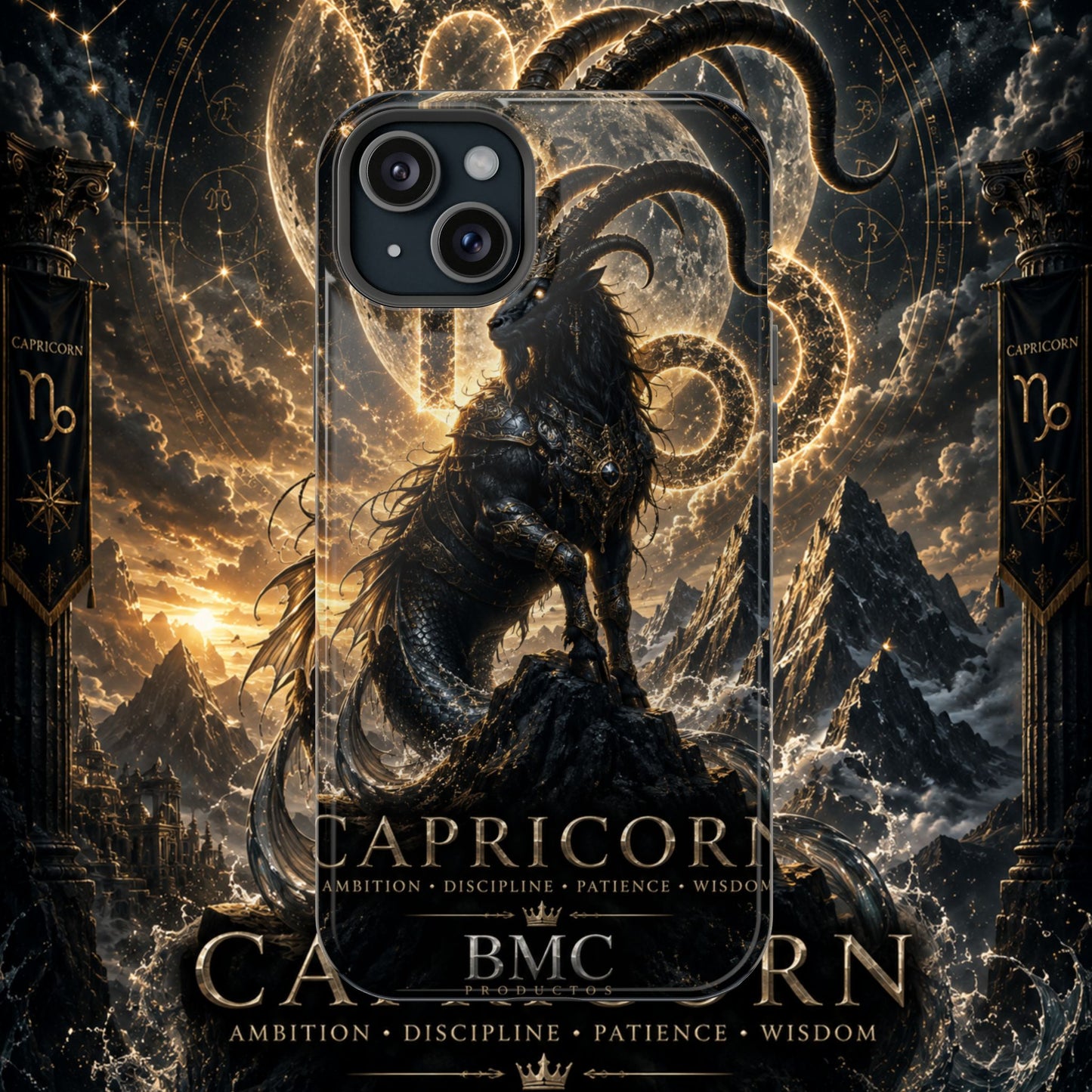 "Funda Magnética Reforzada♑ Capricornio – El Guardián de las Cumbres"