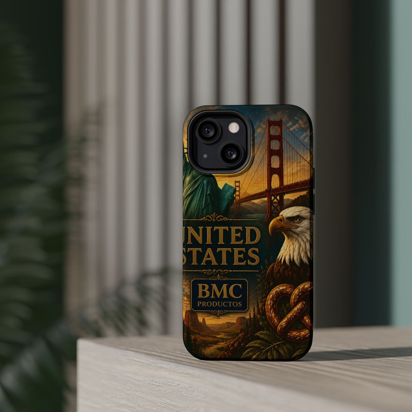 "Funda Magnética Reforzada Estados Unidos: Sueños, Libertad y Grandes Horizontes 🗽🏜️🌆"