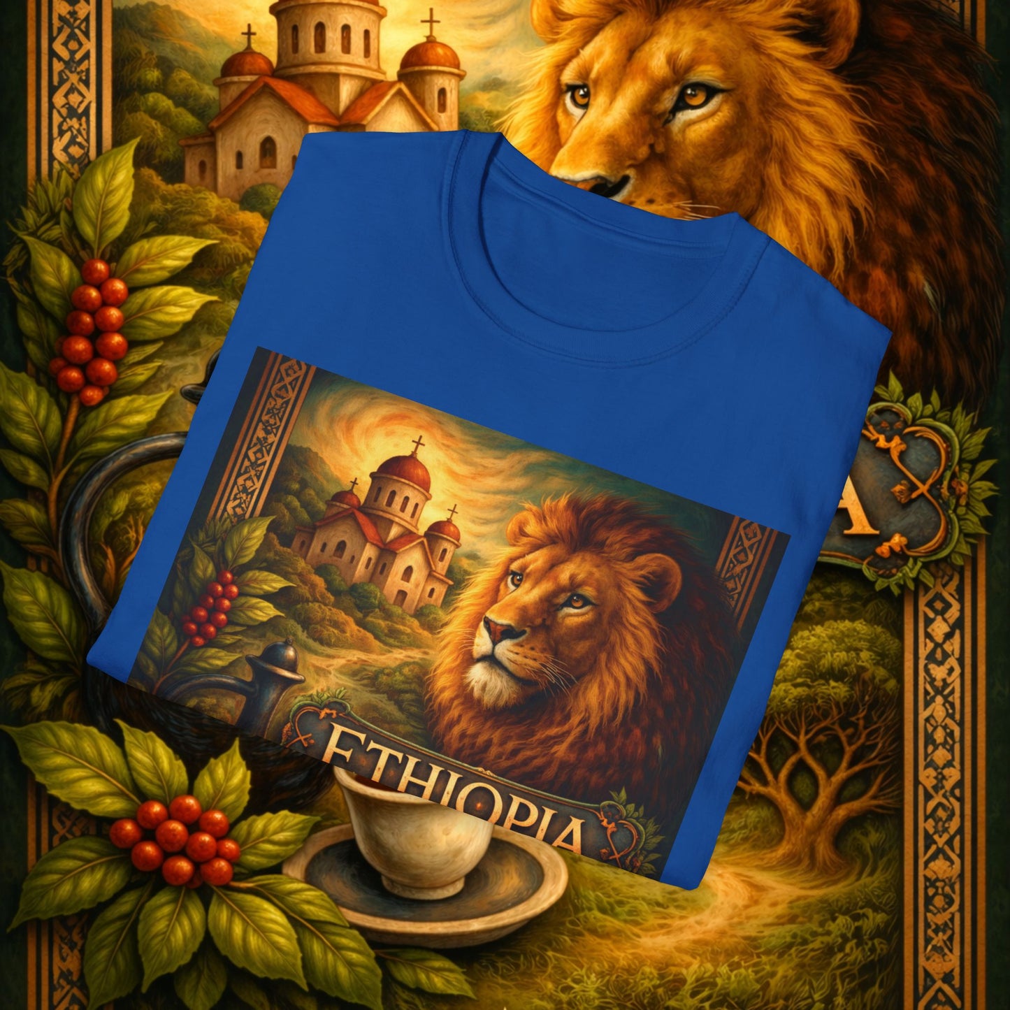 "Camiseta Etiopía Tierra sagrada y alma ancestral"