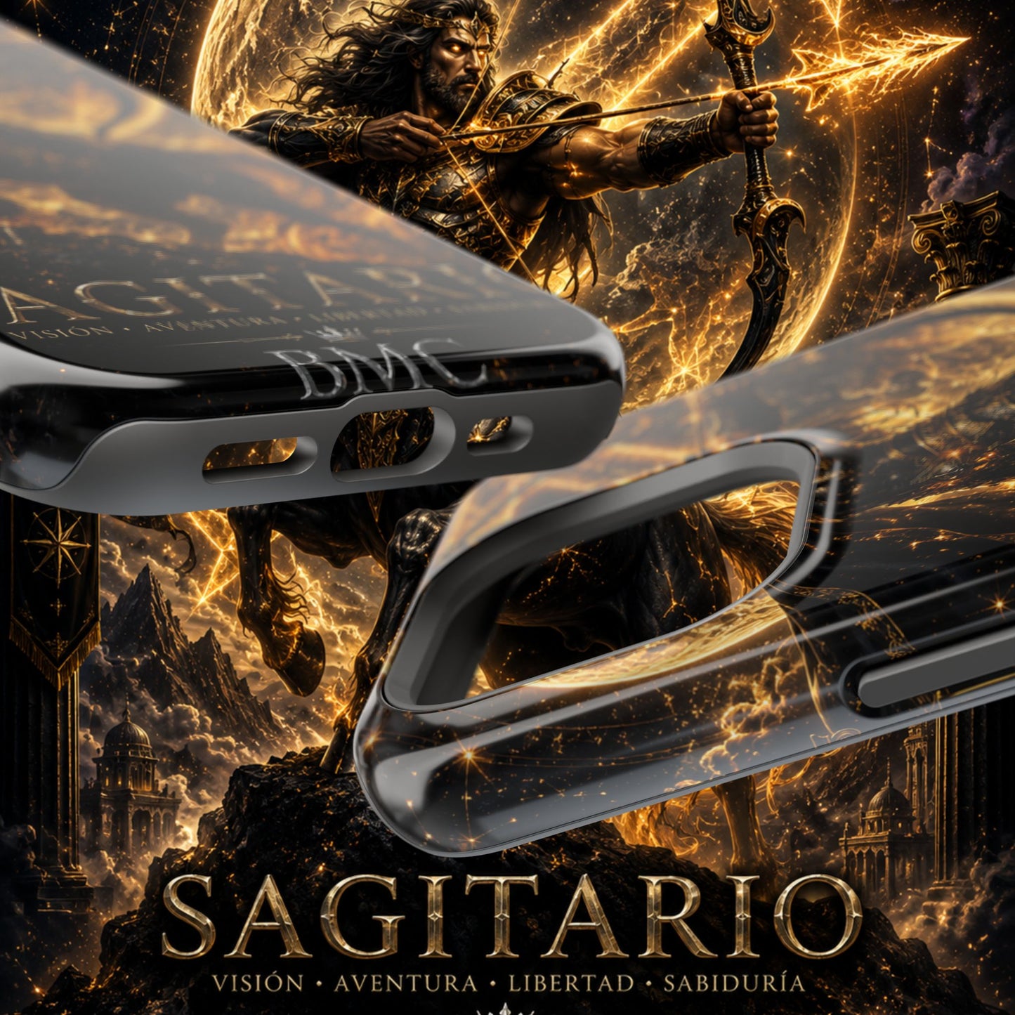 "Funda Magnética Reforzada Sagitario – El Cazador del Horizonte"