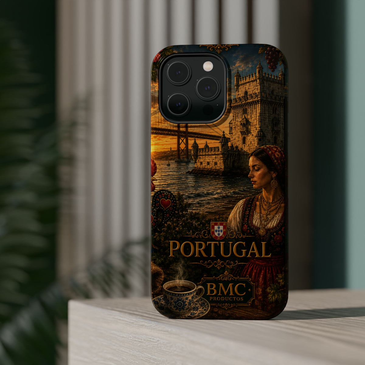 "Reinforced Magnetic Case Portugal: Atlantic Charm, Fados and Azulejos 🌊🎶🧿"
