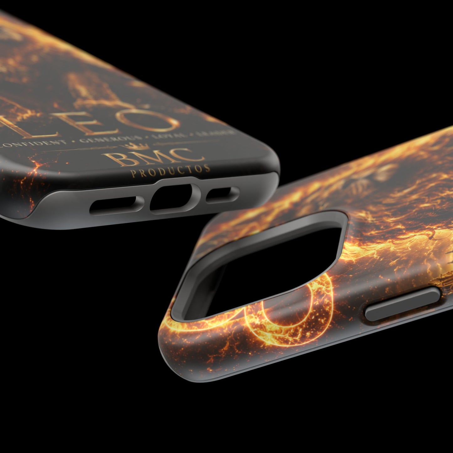 "Funda Magnética Reforzada ♌ Leo — Soberano del fuego eterno"