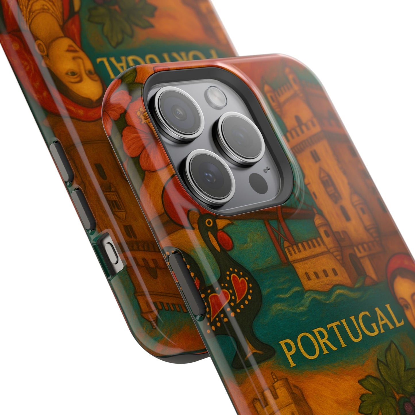"Funda Magnética Reforzada Magnética Reforzada Portugal: Encanto Atlántico, Fados y Azulejos 🌊🎶🧿"