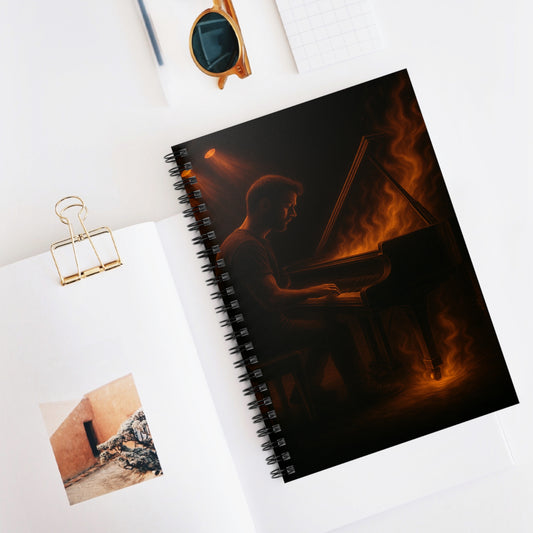 "libreta piano 🎹🔥Cuando las manos arden… el alma canta.” 🔥🎹