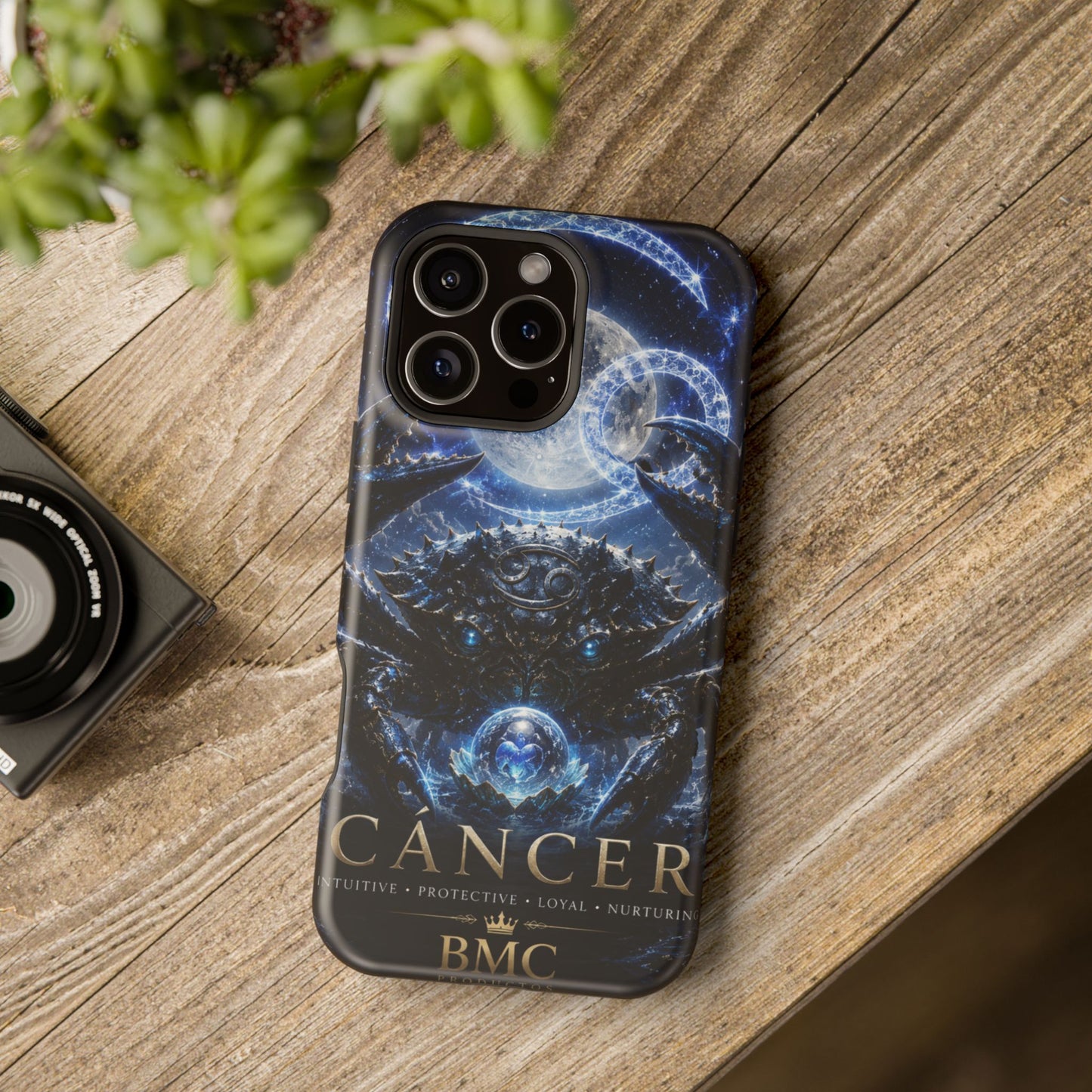 "Funda Magnética Reforzada ♋ Cáncer — Guardián de las profundidades""