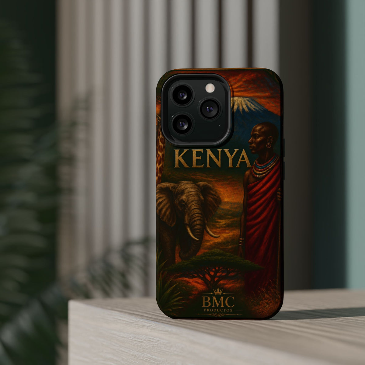 "Reinforced Magnetic Case Kenya: Wild Adventure and Land of Infinite Horizons 🦁🌄🏕️"