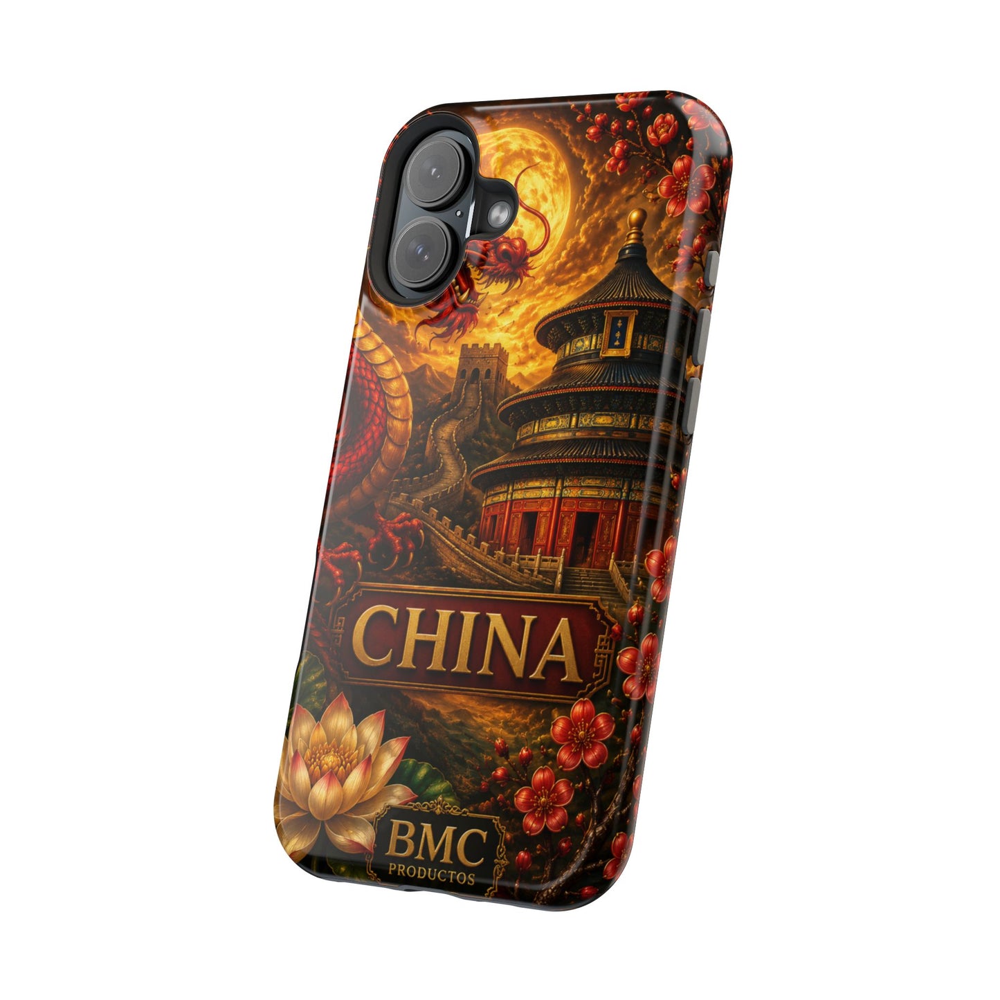 "Funda Magnética Reforzada Magnética Reforzada China – Dragones, murallas y leyendas eternas"