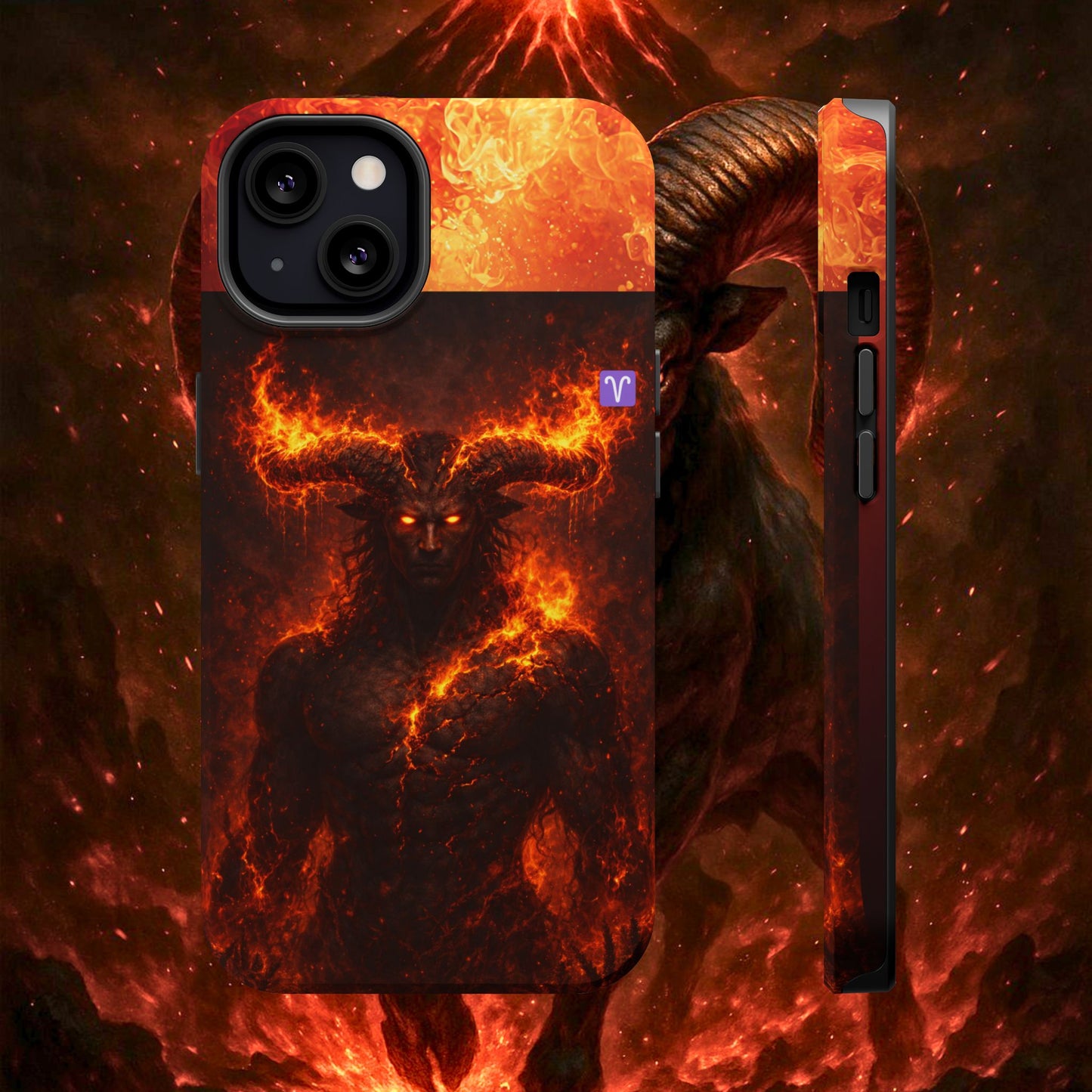 "Funda Magnética Reforzada ♈ Aries — Espíritu de fuego"