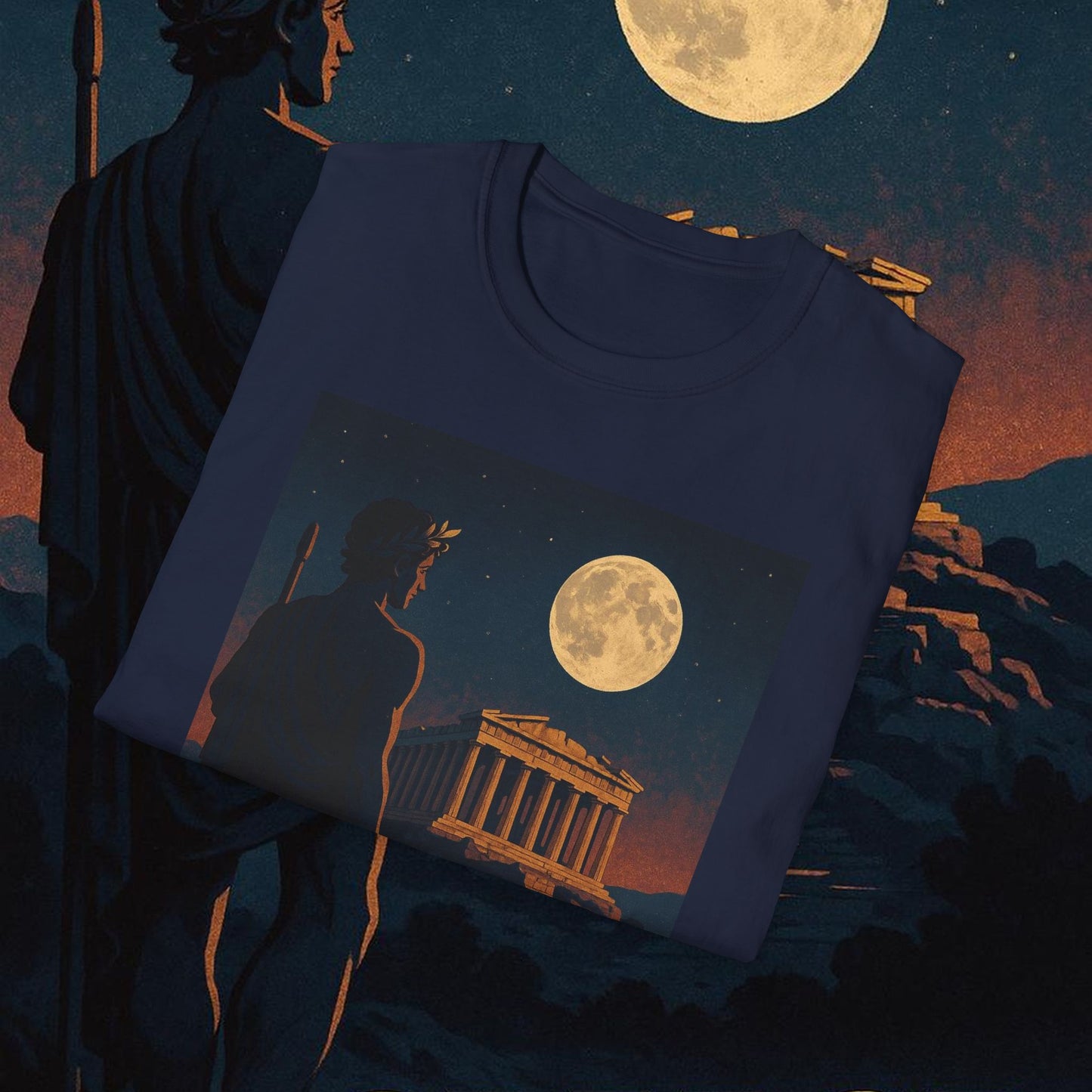 "Camiseta Grecia: Cuna de Dioses, Maravillas y Filosofía 🌊🏛️⚡"