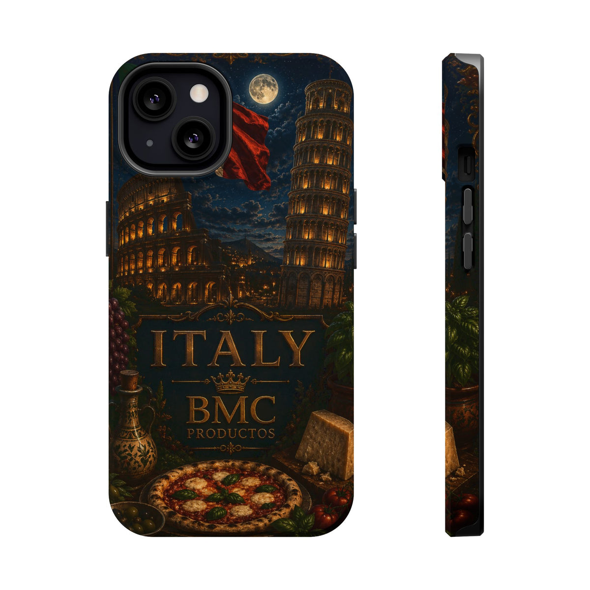 "Funda Magnética Reforzada Magnética Reforzada Italia: Arte, Pasión y Sabores Eternos 🎨🍝🏛️"