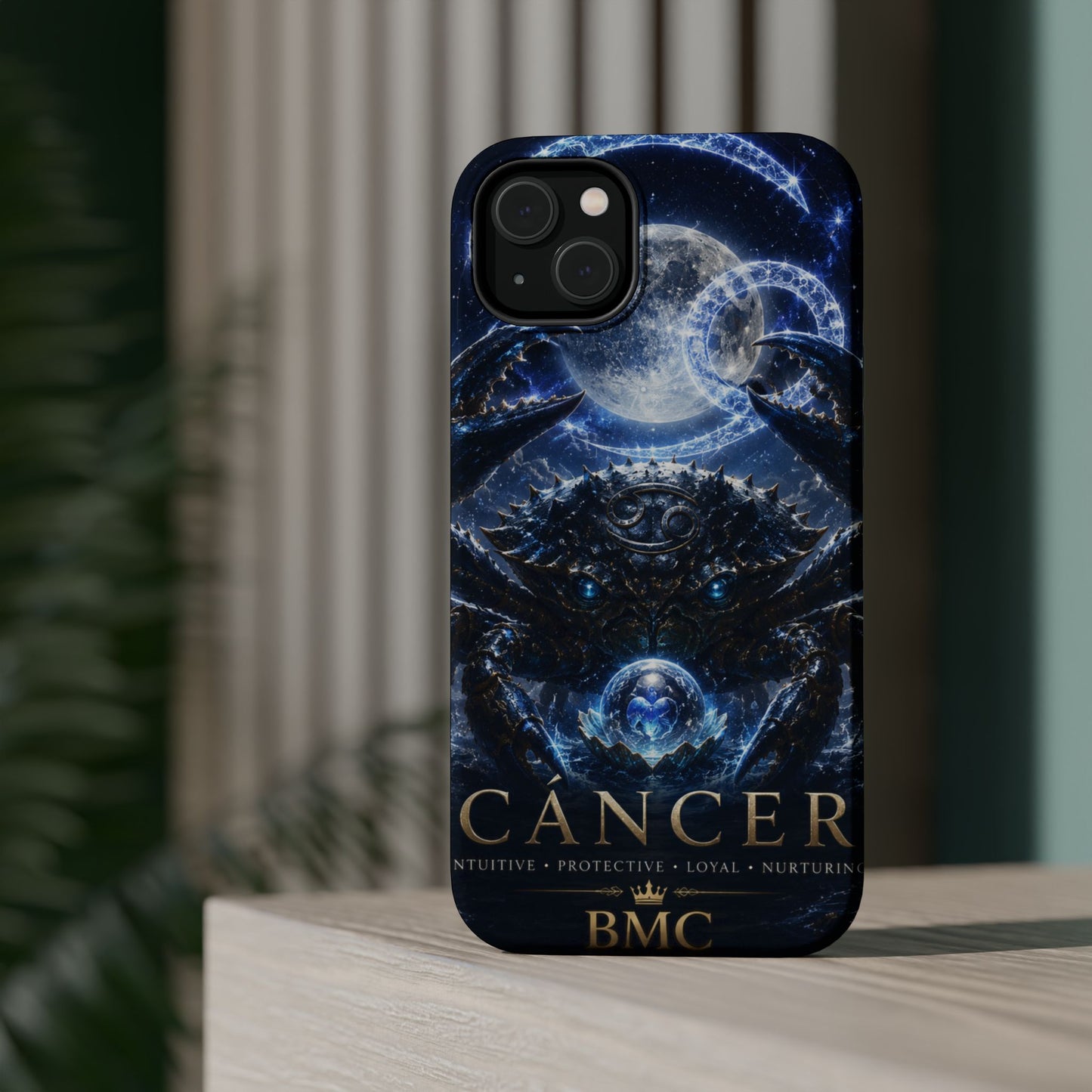 "Funda Magnética Reforzada ♋ Cáncer — Guardián de las profundidades""