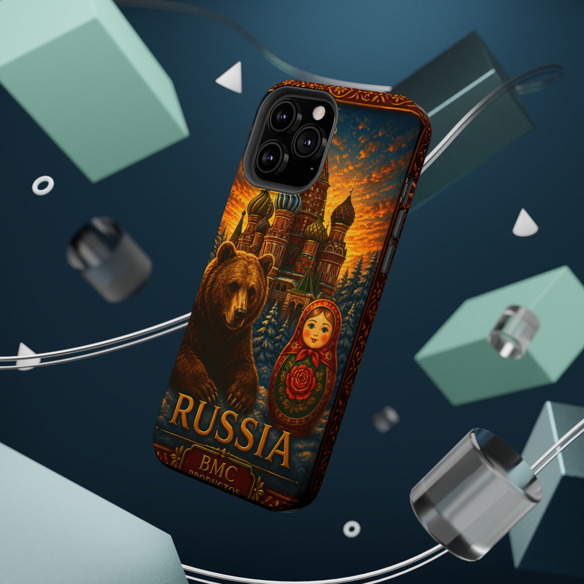 "Reinforced Magnetic Case Russia❄️ – Land of history, mystery, and grandeur"