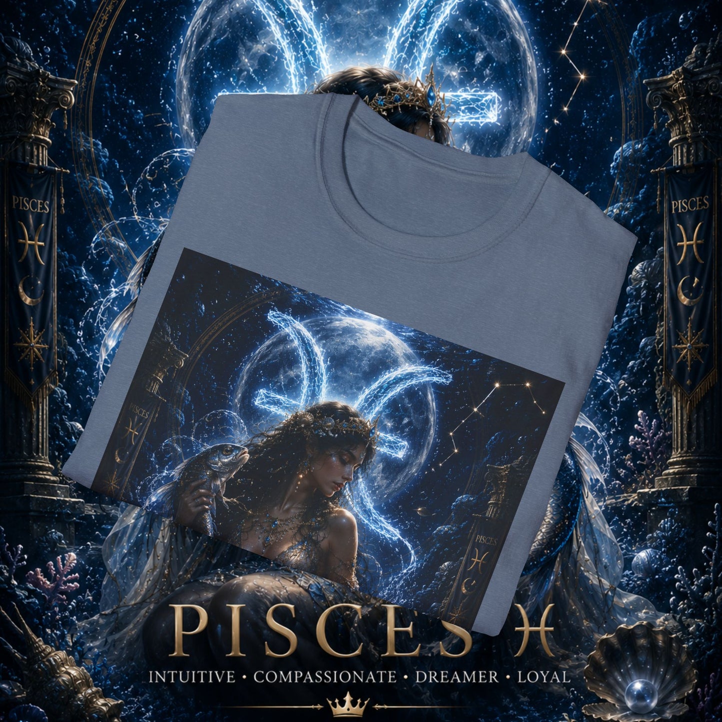 "Camiseta Piscis M — La Guardiana de las Profundidades"