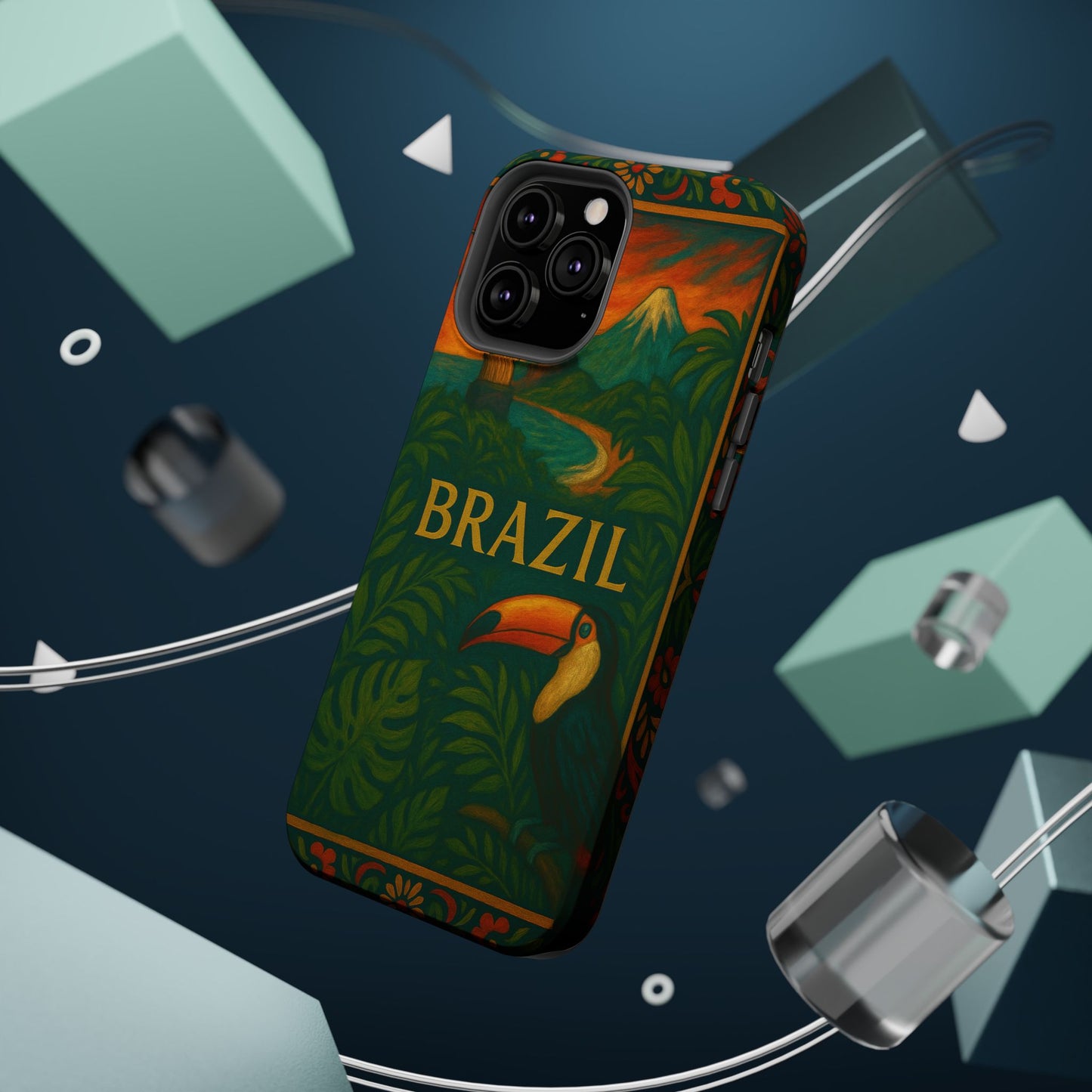 "Funda Magnética Reforzada Magnética Reforzada Brasil: Ritmo, Naturaleza y Alegría Infinita 🎶🌴🏖️"