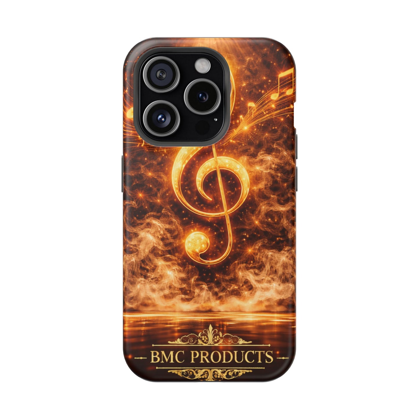 "Funda Magnética Reforzada Magnética Reforzada clave de sol 🎼🔥Donde nace una nota… nace una llama.” 🔥🎼