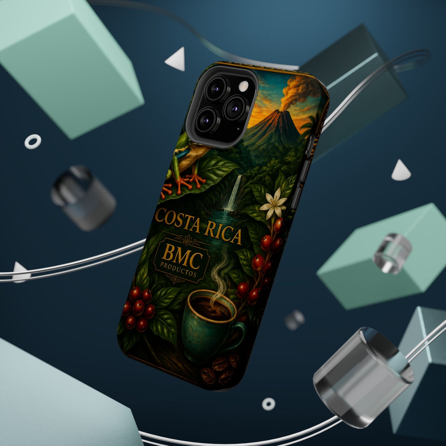 "Funda Magnética Reforzada Magnética Reforzada Costa Rica: Pura Vida entre Volcanes y Selvas 🌋🌴🦜"
