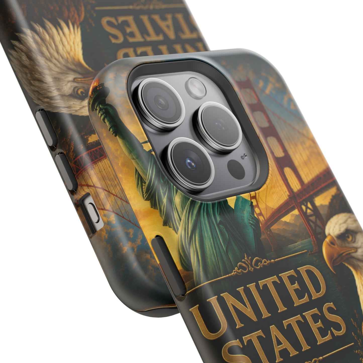 "Funda Magnética Reforzada Estados Unidos: Sueños, Libertad y Grandes Horizontes 🗽🏜️🌆"