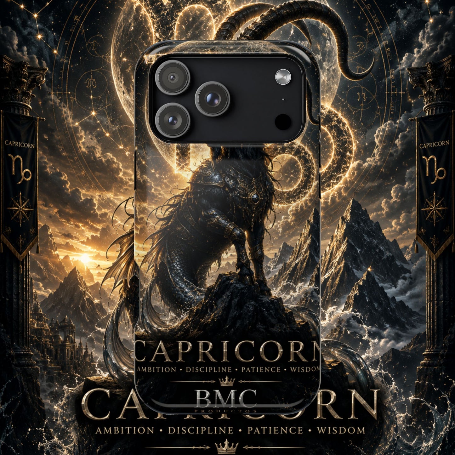 "Funda Magnética Reforzada♑ Capricornio – El Guardián de las Cumbres"