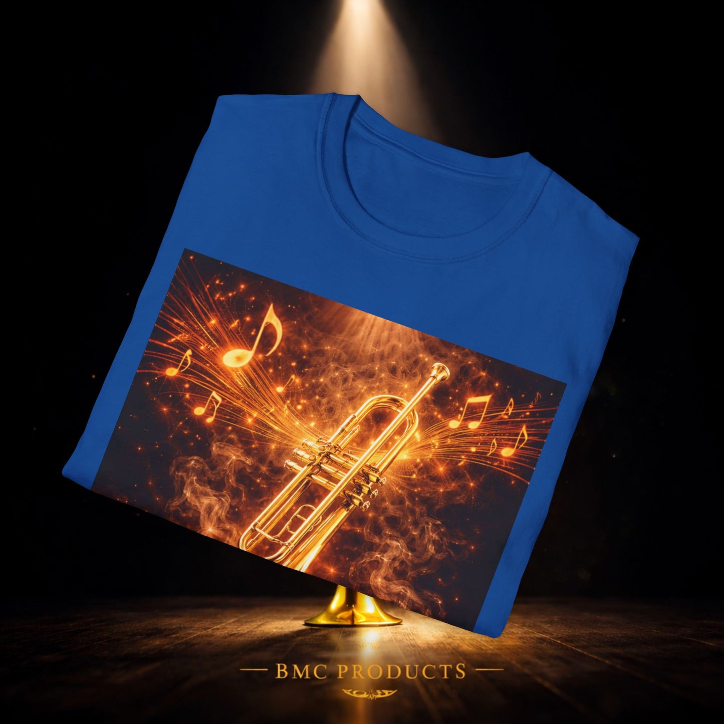 "Camiseta trompeta 🎺🔥Donde hay fuego, hay música.”