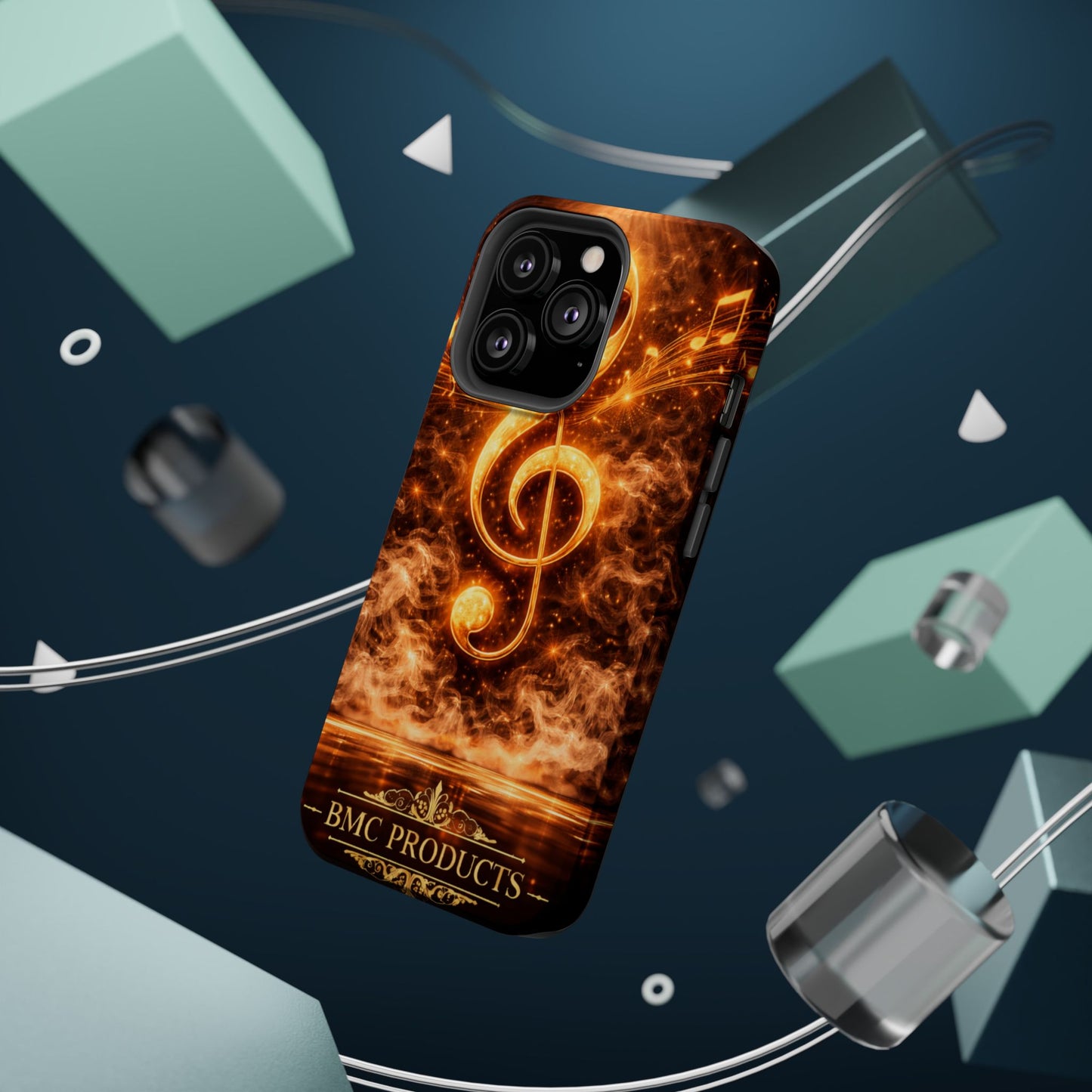 "Funda Magnética Reforzada Magnética Reforzada clave de sol 🎼🔥Donde nace una nota… nace una llama.” 🔥🎼