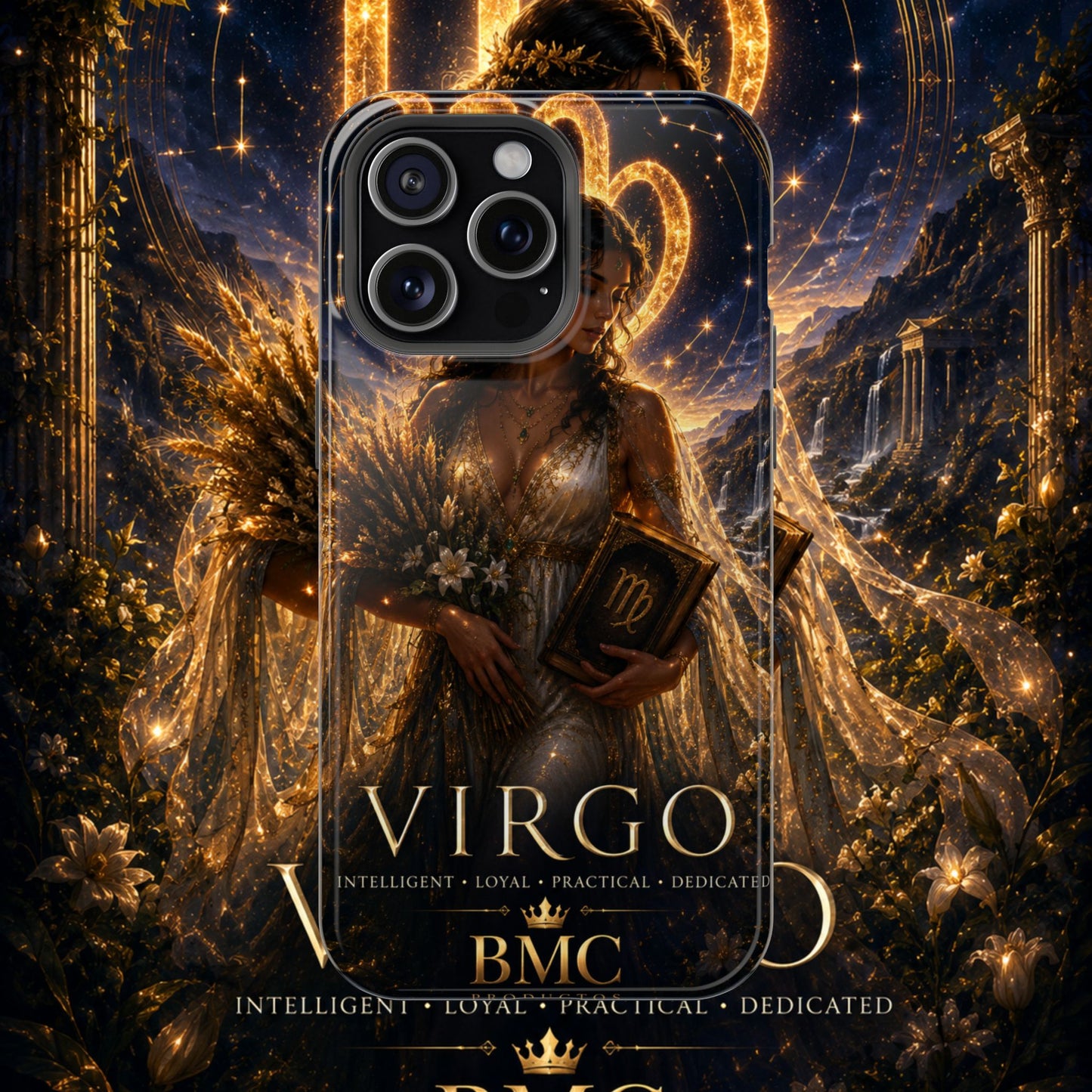 "Funda Magnética Reforzada ♍ Virgo-La Guardiana del Conocimiento"