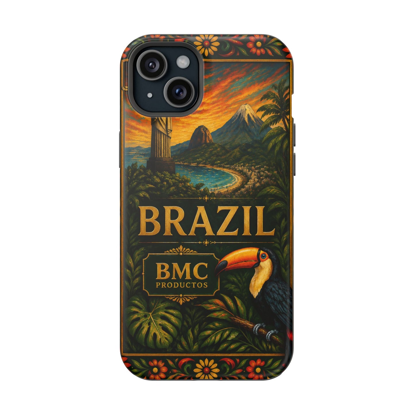 "Funda Magnética Reforzada Magnética Reforzada Brasil: Ritmo, Naturaleza y Alegría Infinita 🎶🌴🏖️"