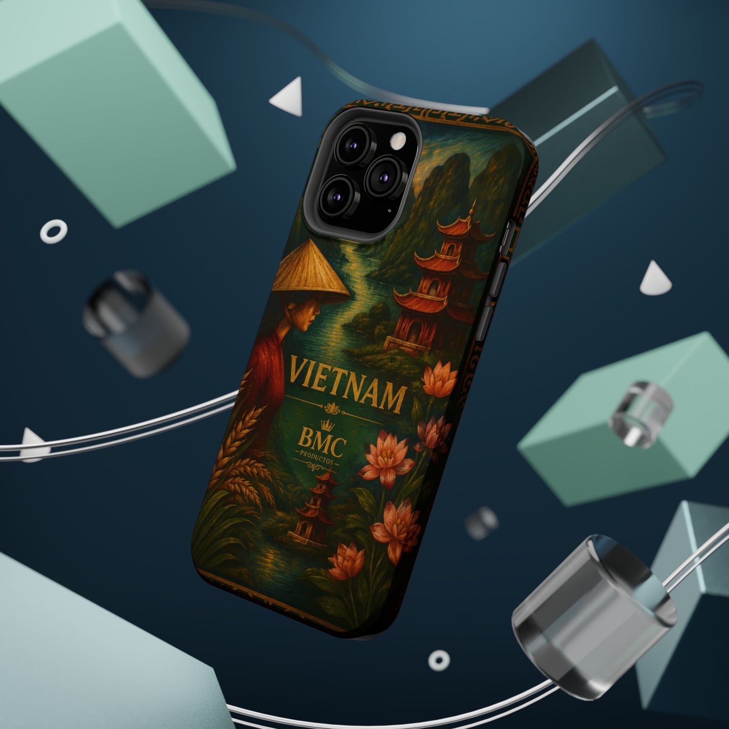 "Funda Magnética Reforzada Magnética Reforzada  Vietnam: Tradición, Naturaleza y Leyendas Ancestrales 🎋🏯🐉"