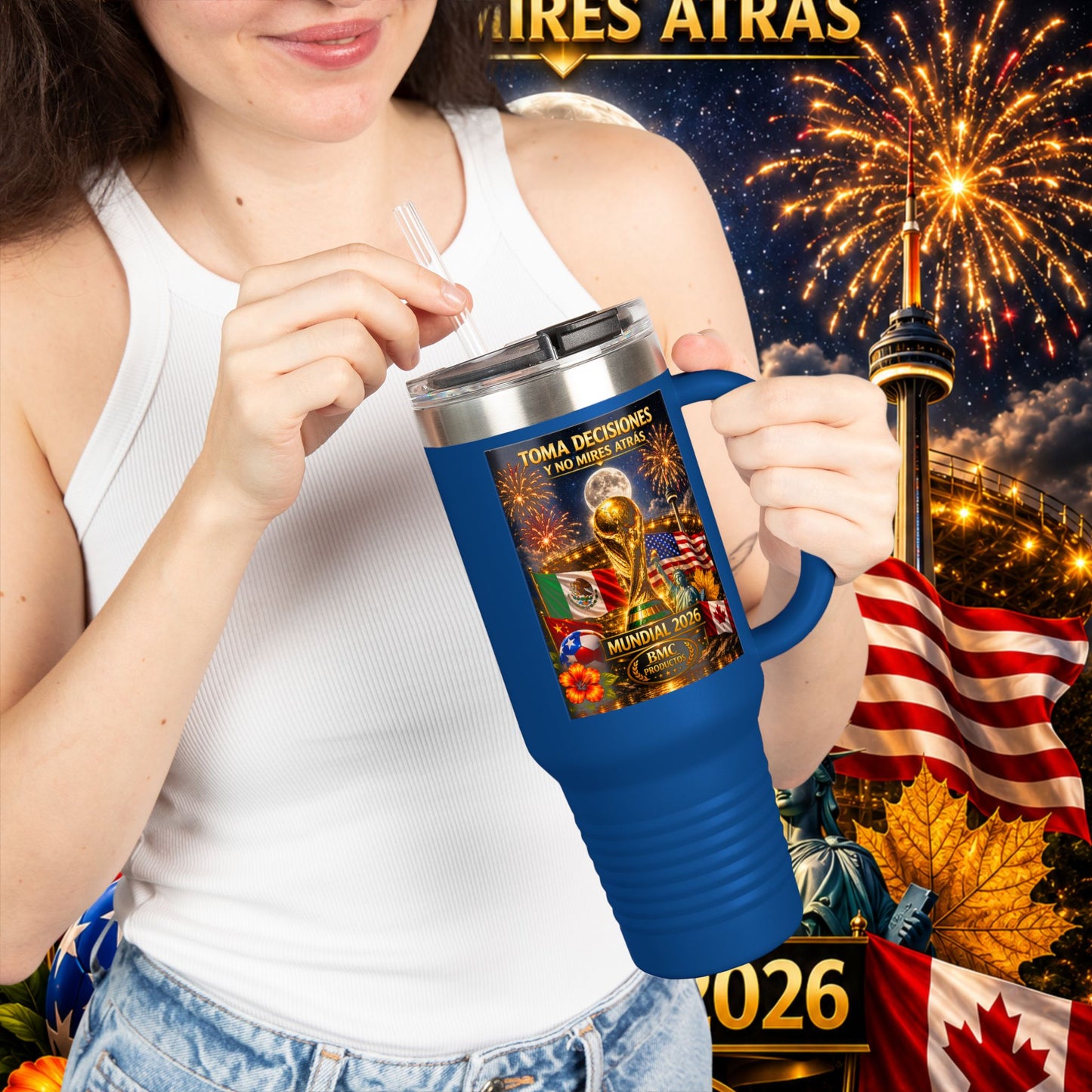 "taza de Viaje Aislada mundial 2026 noche"