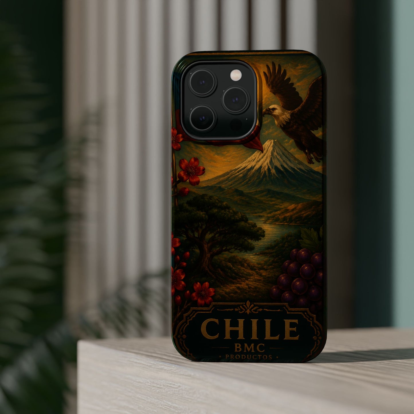 "Funda Magnética Reforzada Magnética Reforzada Chile: Naturaleza Indómita y Horizontes Eternos 🏔️🍇🏜️"
