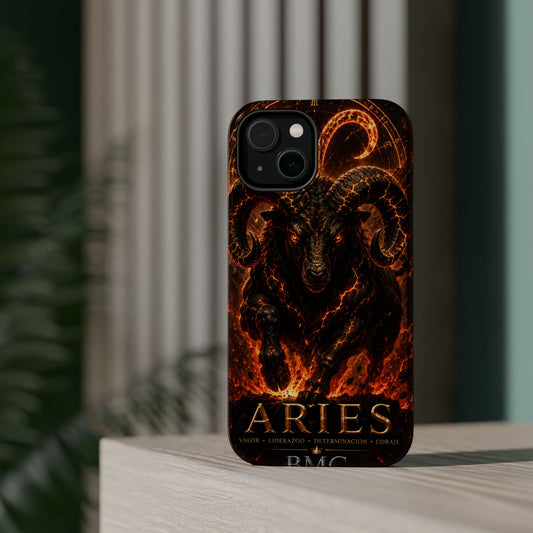 "Funda Magnética Reforzada ♈ Aries — Espíritu de fuego"