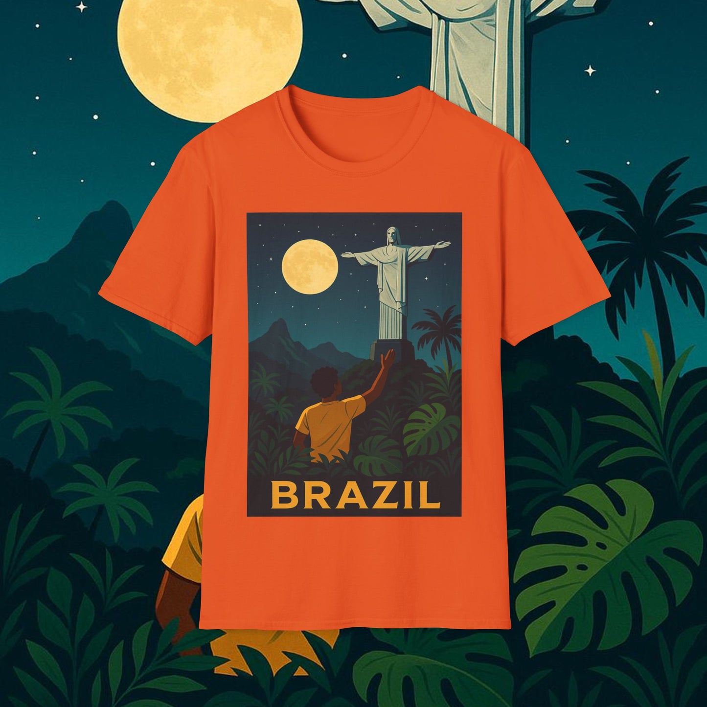 "Camiseta Brasil: Ritmo, Naturaleza y Alegría Infinita 🎶🌴🏖️"