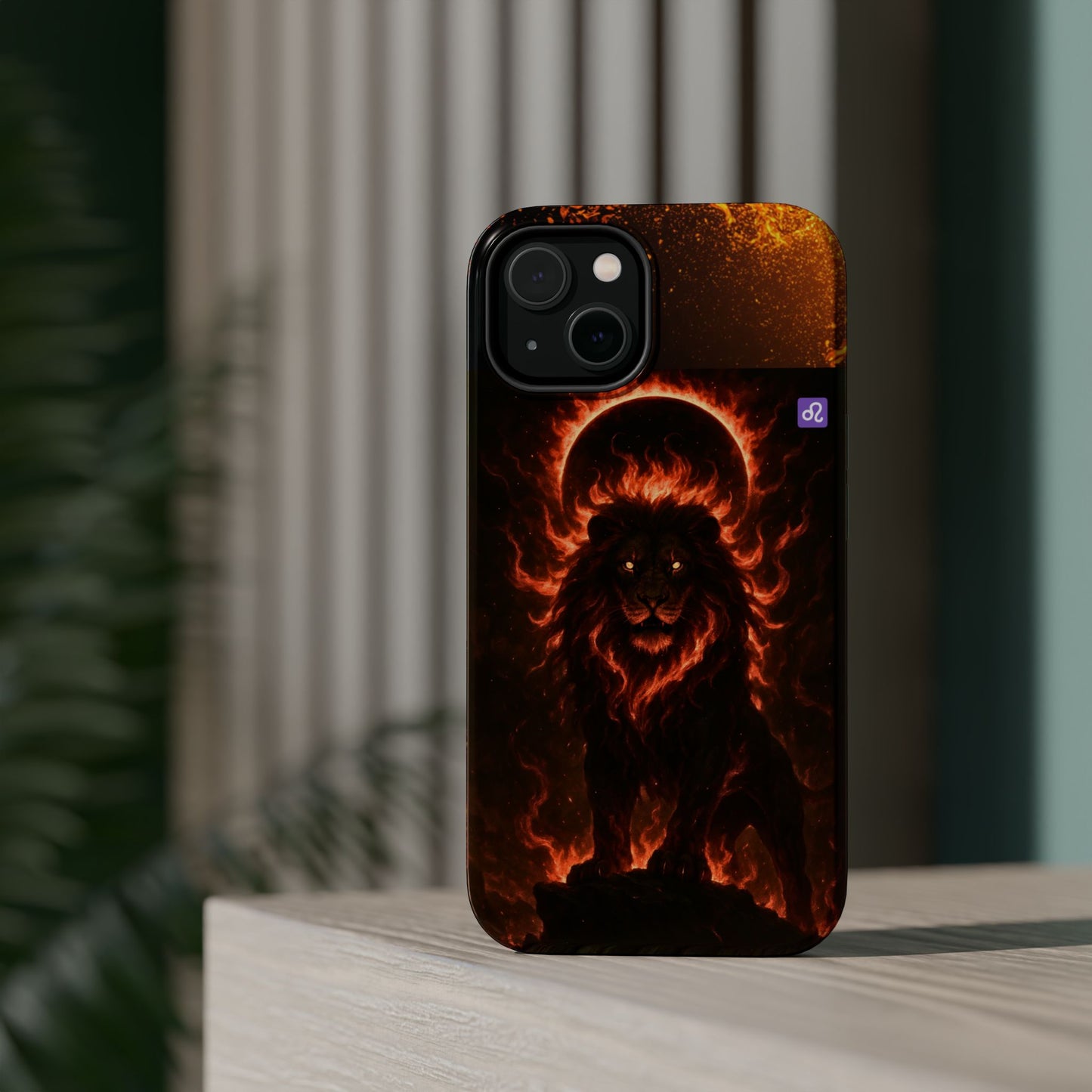 "Funda Magnética Reforzada ♌ Leo — Soberano del fuego eterno"