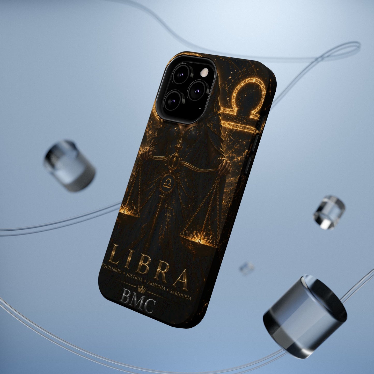 "Funda Magnética Reforzada libra– La Guardiana del Equilibrio"