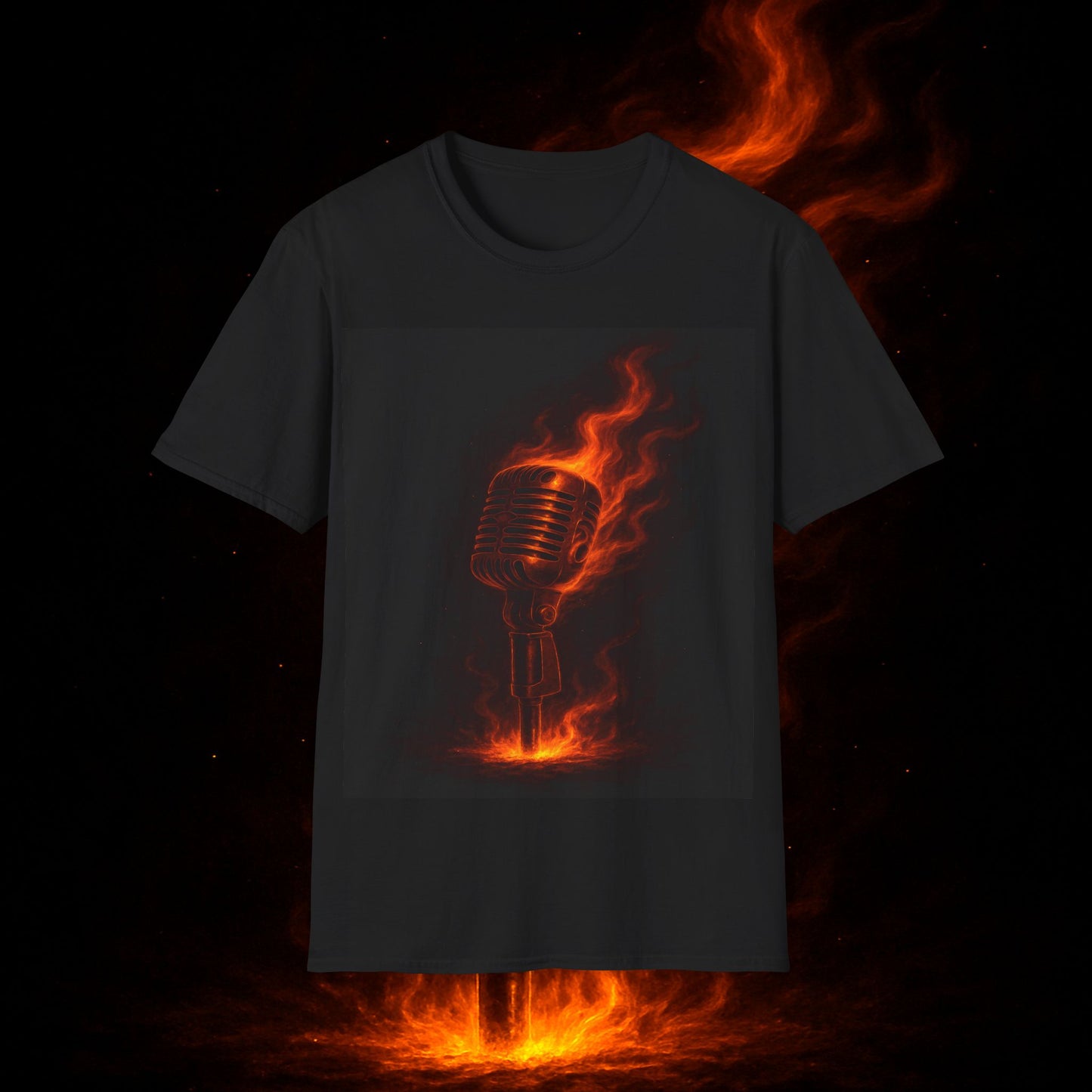 "Camiseta voz 🎤🔥Dilo con fuego. Cántalo con alma.” 🔥🎤