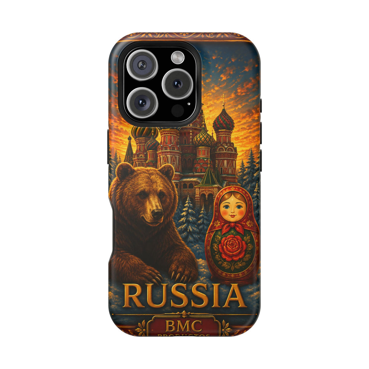 "Reinforced Magnetic Case Russia❄️ – Land of history, mystery, and grandeur"
