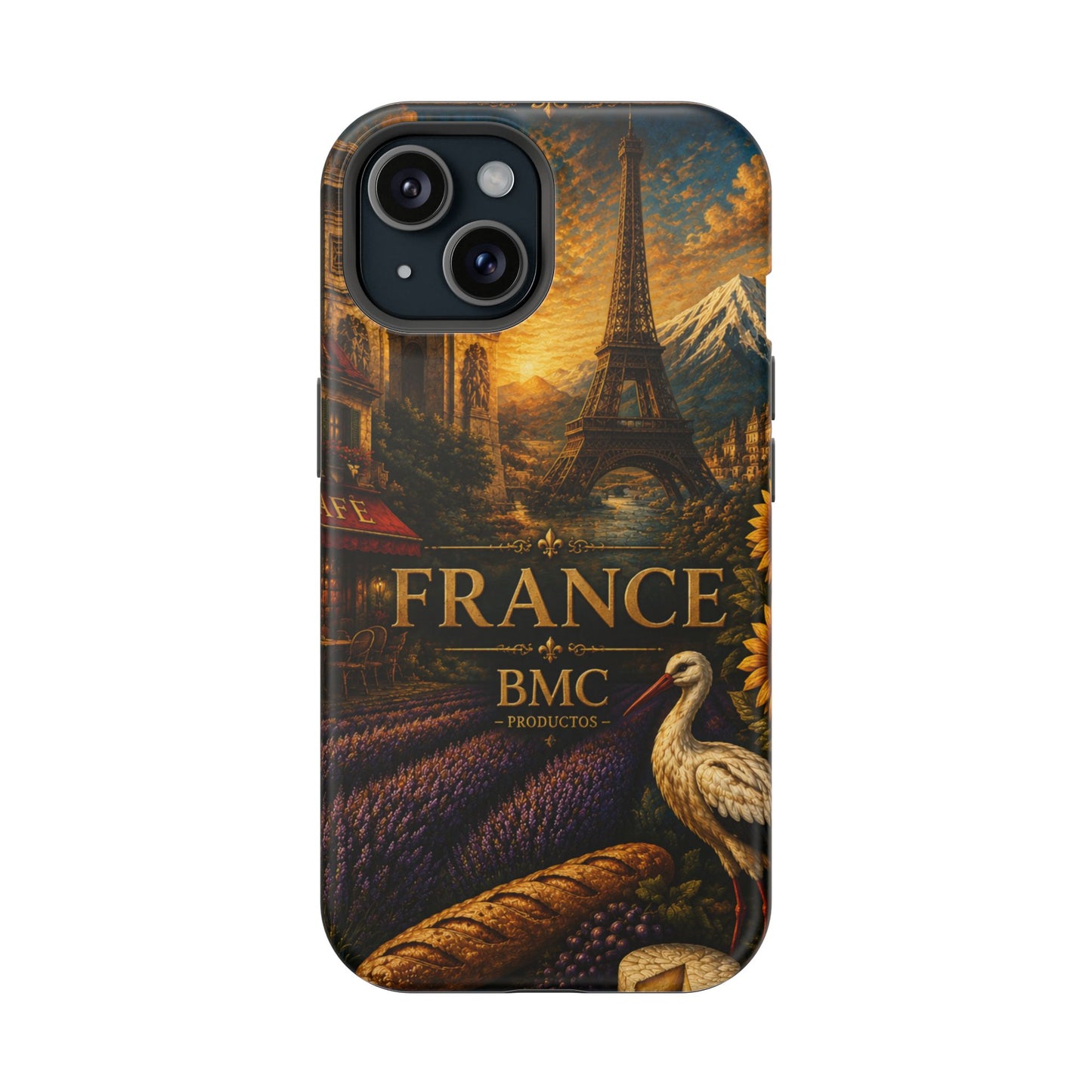 "Funda Magnética Reforzada Francia: Romance bajo la Luna 🌙🗼✨"