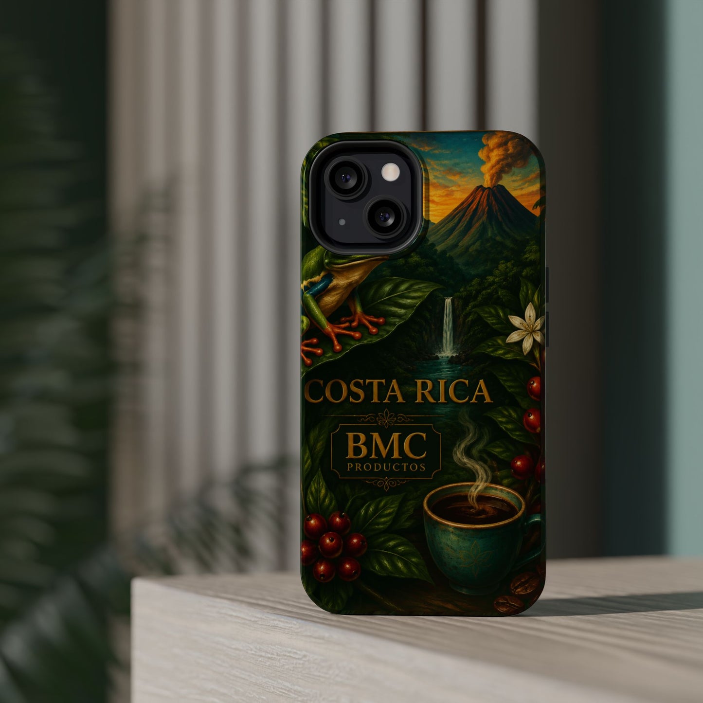"Funda Magnética Reforzada Magnética Reforzada Costa Rica: Pura Vida entre Volcanes y Selvas 🌋🌴🦜"