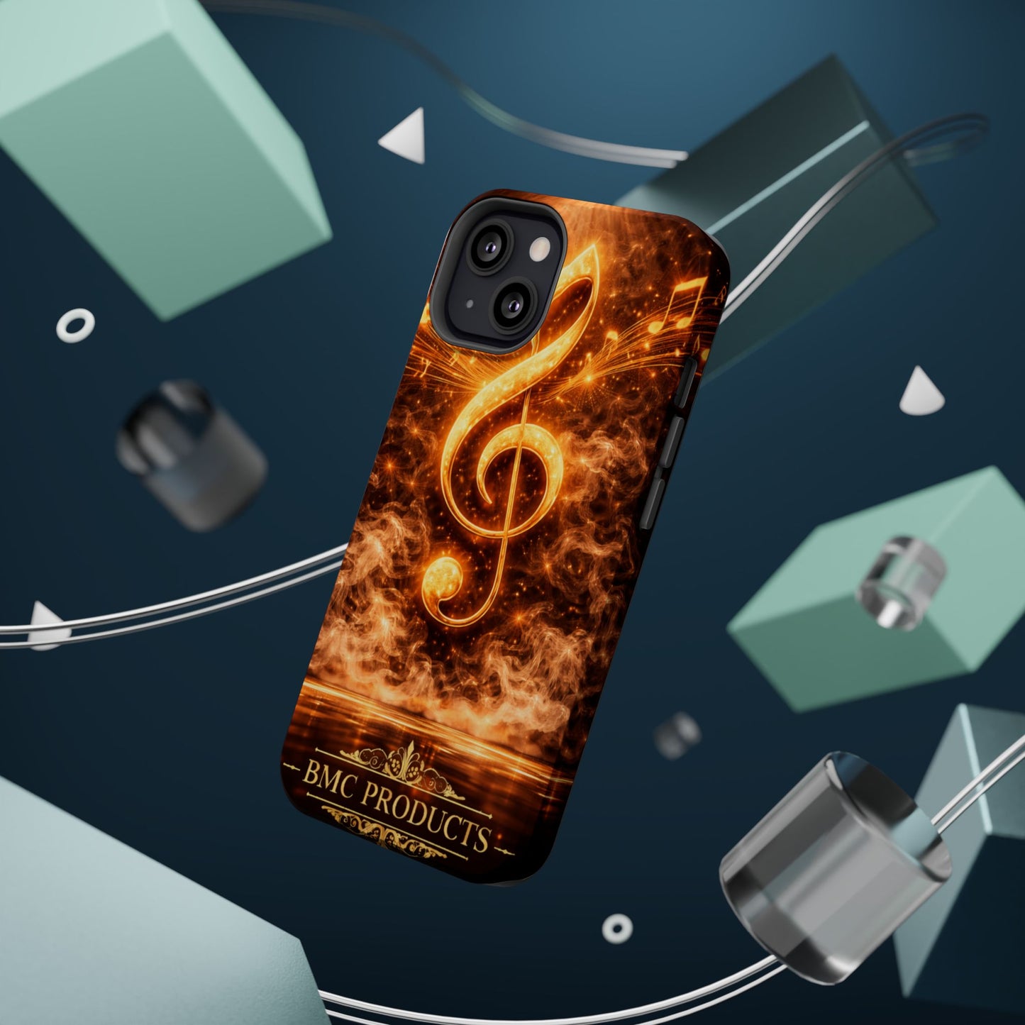 "Funda Magnética Reforzada Magnética Reforzada clave de sol 🎼🔥Donde nace una nota… nace una llama.” 🔥🎼