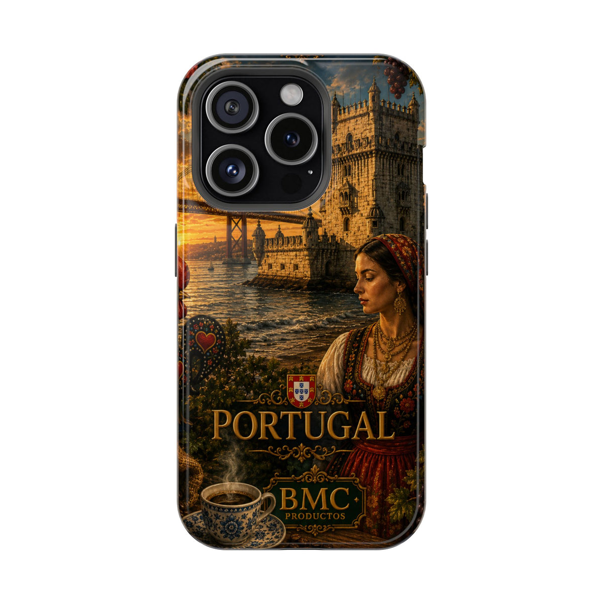 "Reinforced Magnetic Case Portugal: Atlantic Charm, Fados and Azulejos 🌊🎶🧿"