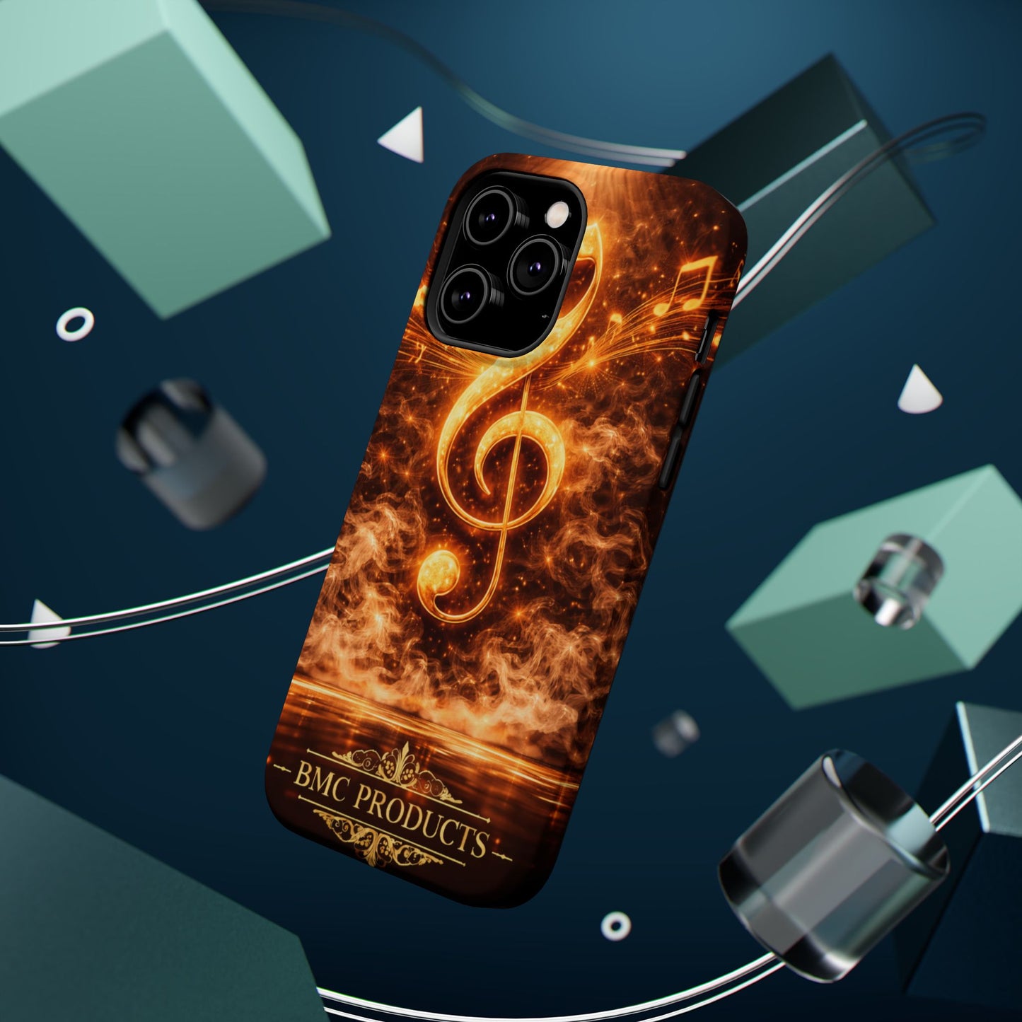 "Funda Magnética Reforzada Magnética Reforzada clave de sol 🎼🔥Donde nace una nota… nace una llama.” 🔥🎼