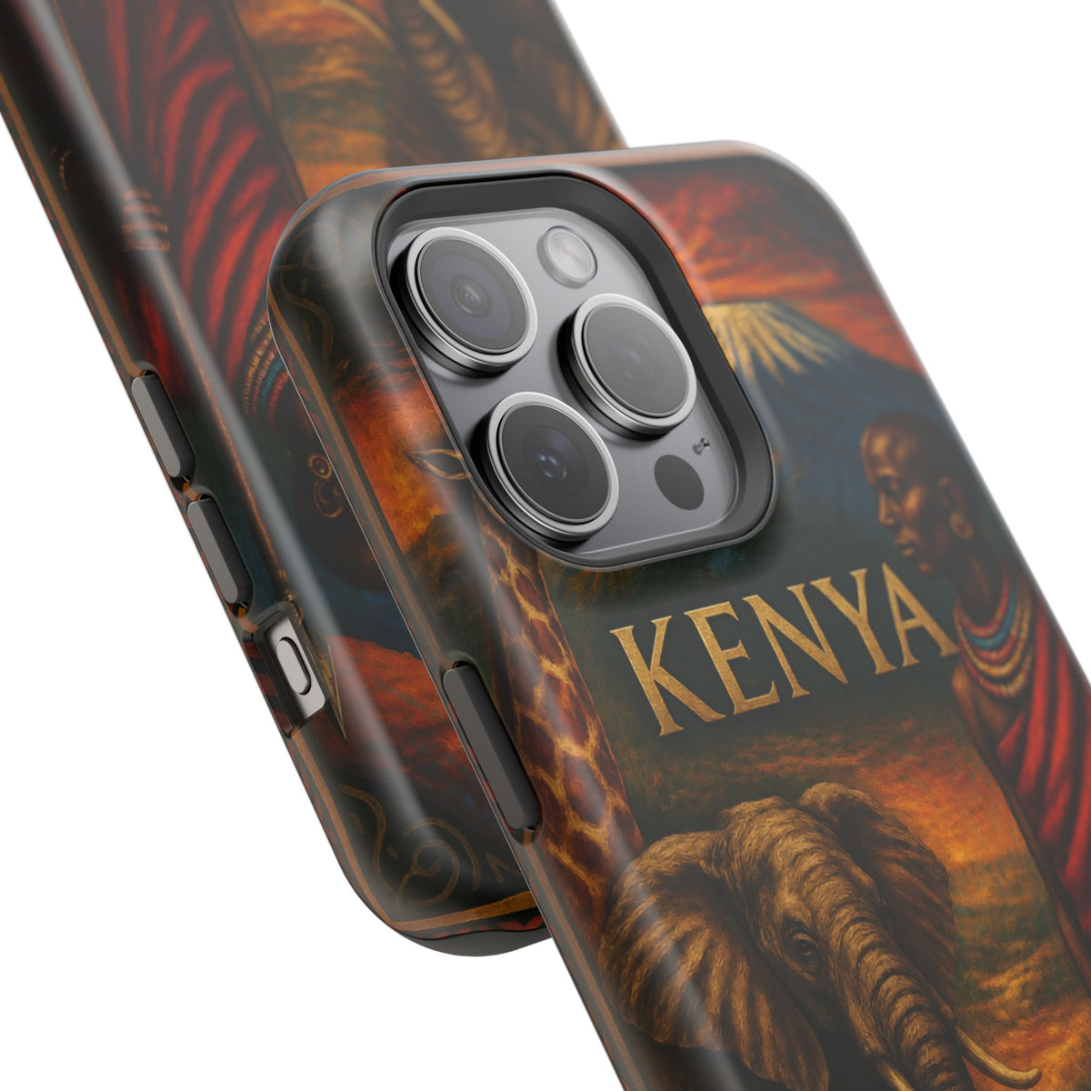 "Reinforced Magnetic Case Kenya: Wild Adventure and Land of Infinite Horizons 🦁🌄🏕️"