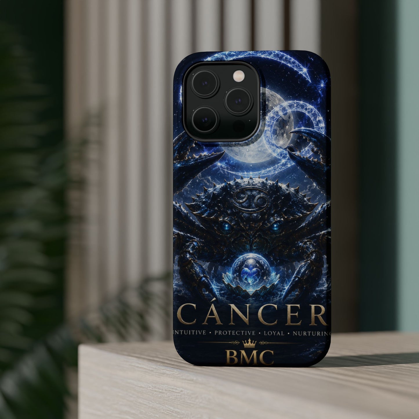 "Funda Magnética Reforzada ♋ Cáncer — Guardián de las profundidades""