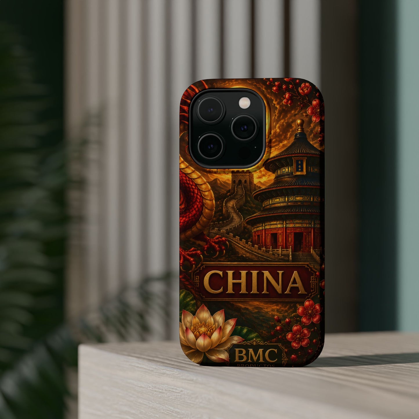 "Funda Magnética Reforzada Magnética Reforzada China – Dragones, murallas y leyendas eternas"