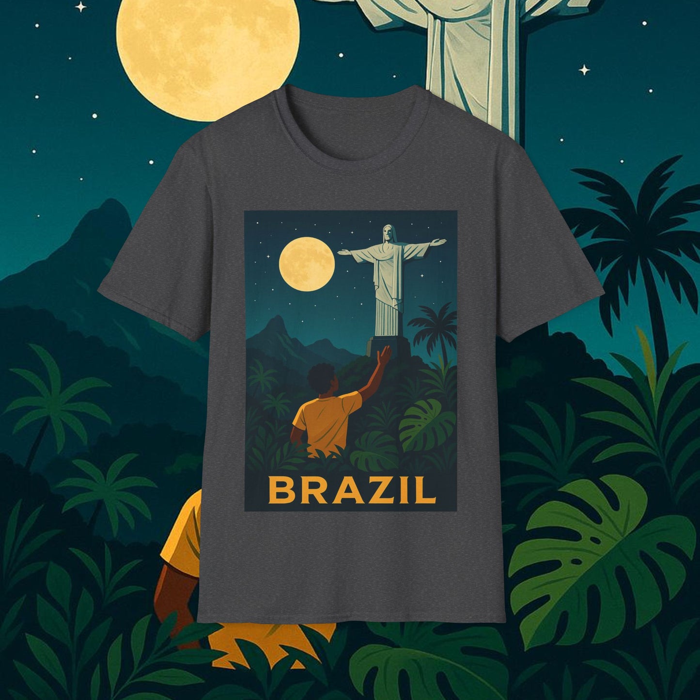 "Camiseta Brasil: Ritmo, Naturaleza y Alegría Infinita 🎶🌴🏖️"