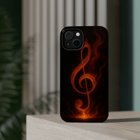 "Funda Magnética Reforzada Magnética Reforzada clave de sol 🎼🔥Donde nace una nota… nace una llama.” 🔥🎼